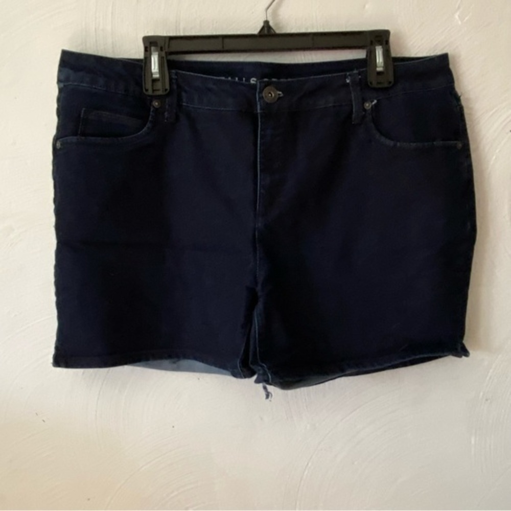 Fall Creek Blue‎ Jean Shorts Size 16 Women’s Button Fly Zip